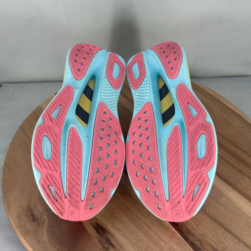 Hoka Skyward X Womens Running Shoes White Yellow Blue 1147912 BSW Size 10.5 B